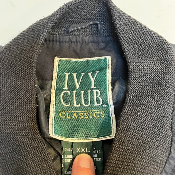 Bomber Jacket Ivy Club Vintage Zip Jacket Mens Size XXL Racer Classic Iconic - Picture 3 of 11